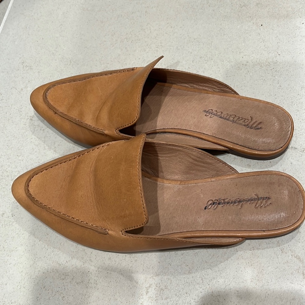Madewell the frances loafer mule in leather size 7